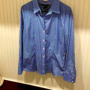 Tommy Hilfiger blue/white tailored shirt L